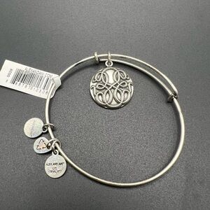 Alex and Ani Path of Life Silver Tone Charm Bangle from 2016 NWT
